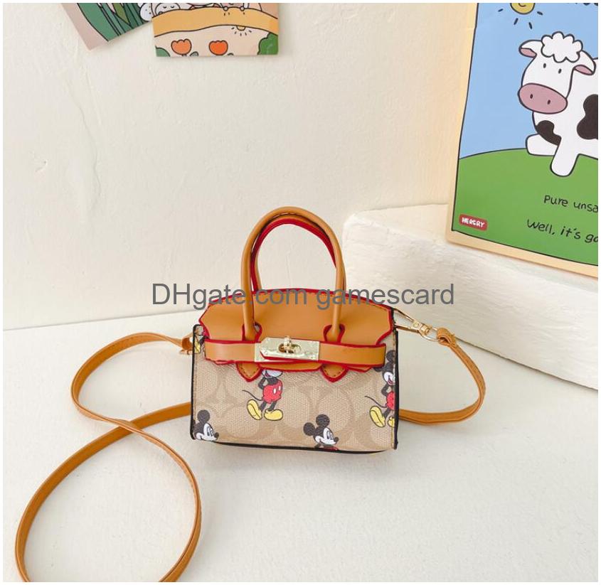 Girl Handbags Kids Fashion One Shoder Bags Children Cartoon pattern Accessories Bag