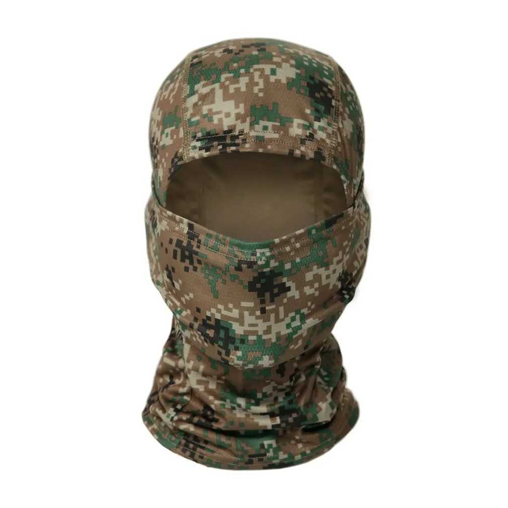 Tactical Hood Tactical Mask Airsoft Full Face Balaclava Paintball Cycling Bicycle Hiking Scarf Fishing Snowboard Ski Masks Hood Hat Men WomenL2403