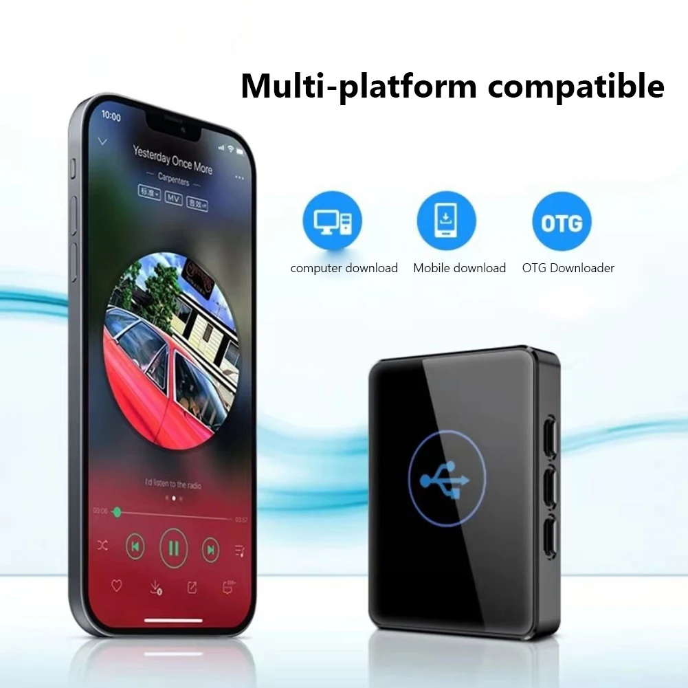 Spieler MP3 MP4 Player Touch Bluetooth 4.0 Verlustfreier Audiorecorder Musik MP3 Player HiFi Tragbarer Audio Walkman FM Radio EBook