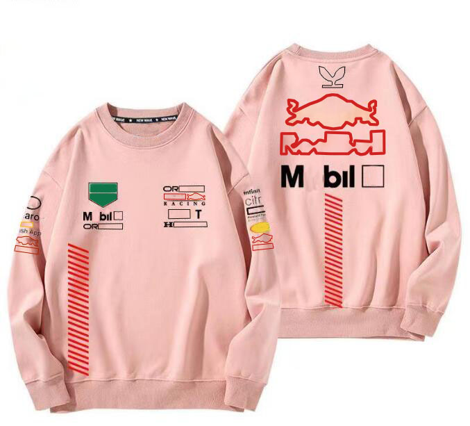 2024 Nya F1 Racing Crew Neck Sweaters Men's and Women's Long Sleeve Sweatshirts samma stil anpassade