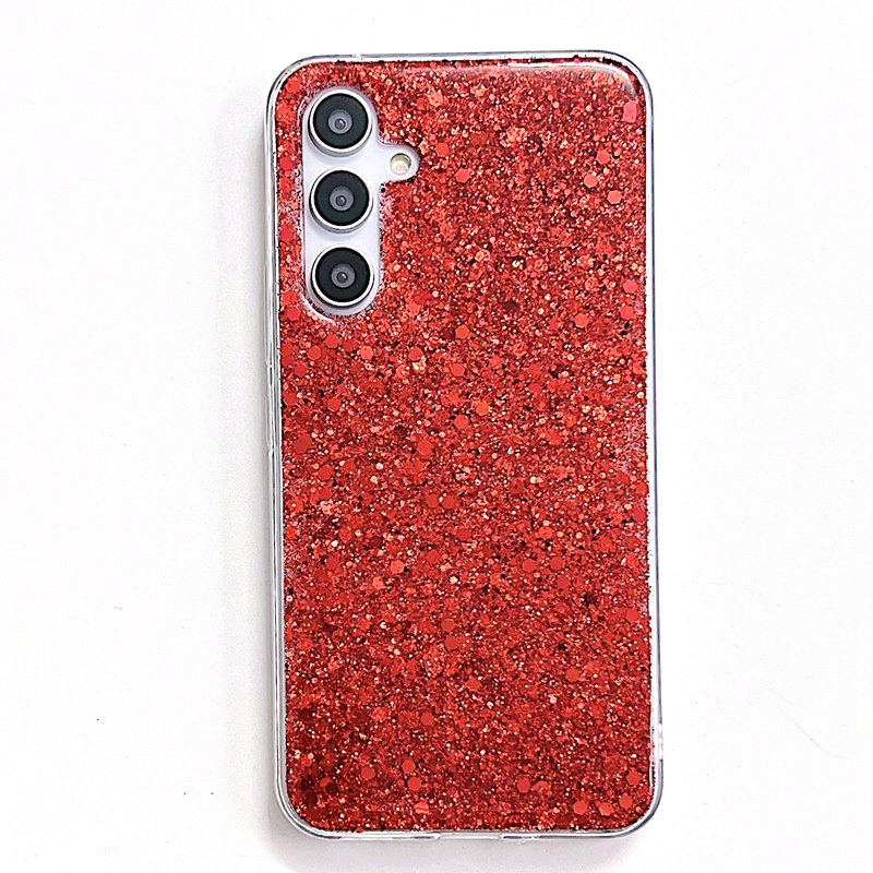 Custodie glitter con paillettes Bling Samsung S24 Ultra S24 Plus A15 A35 A55 A05S A15 Luxury Shinny Foil Confetti Soft TPU Sparkle Sparkly Smart Cover posteriore cellulare