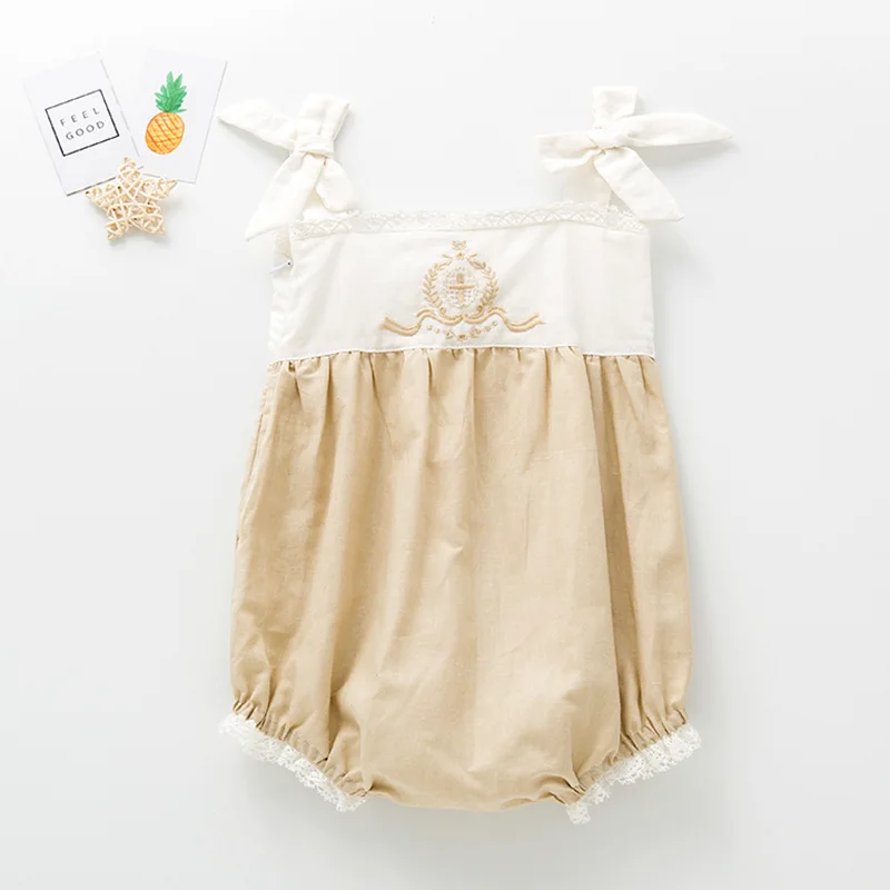 Dresses Baby Girl Summer Clothes Set Smocked Dresses Shorts Pants Children Boutique Clothing Girls Smocking Cotton Linen Frocks Outfits