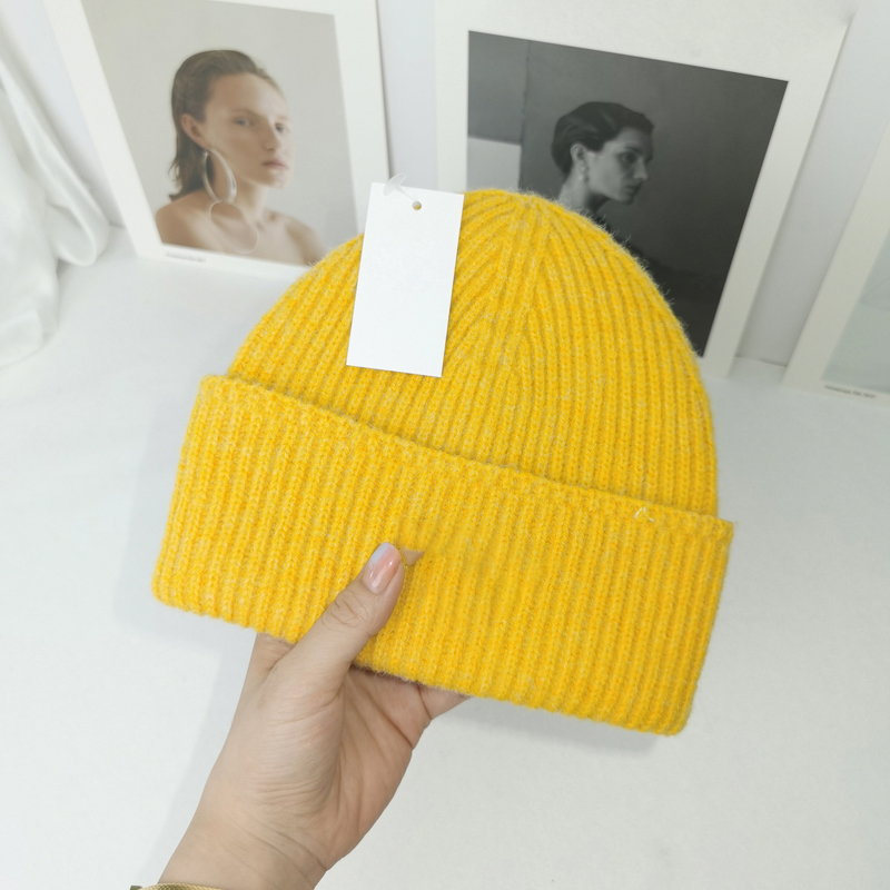 czapka designerska kapelusz zimowy wełniany kapelusz kot damskie fryzurę konstrukcję czapka czysta kolor coldProof 2023