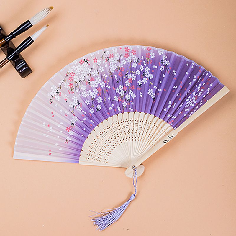 Hochzeitszubehör Fans Hersteller Direct Selling Fan Folding Fan Bamboo Fan Geschenk Fan Chinesische Fan Mix Farbe