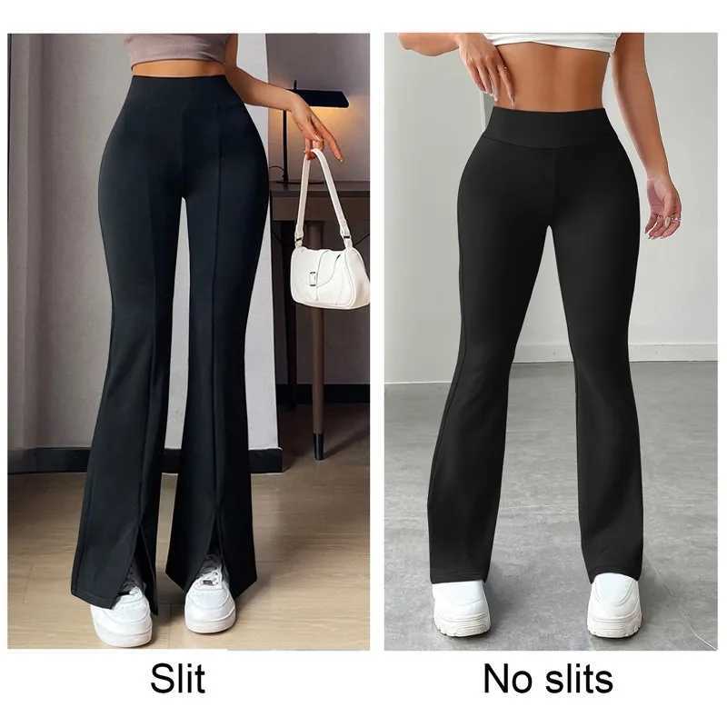 Women's Pants Capris 2023 New Flare Leggings Yoga Pants Women High Waist Wide Leg Pants Women Gym Sports Black Flared Pant Plus Size Dance Trousers