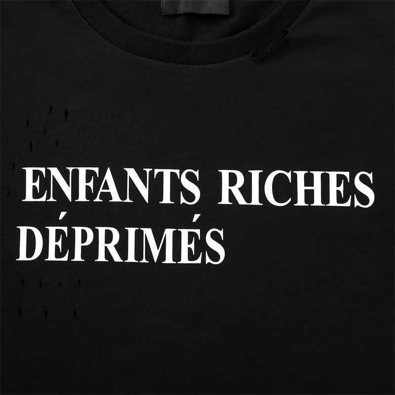 T-shirts hommes ERD Disruptive Design T-shirt Hommes Femmes 1 1 Haute Qualité Lavé Lettre Imprimée Tee À Manches Courtes J240228