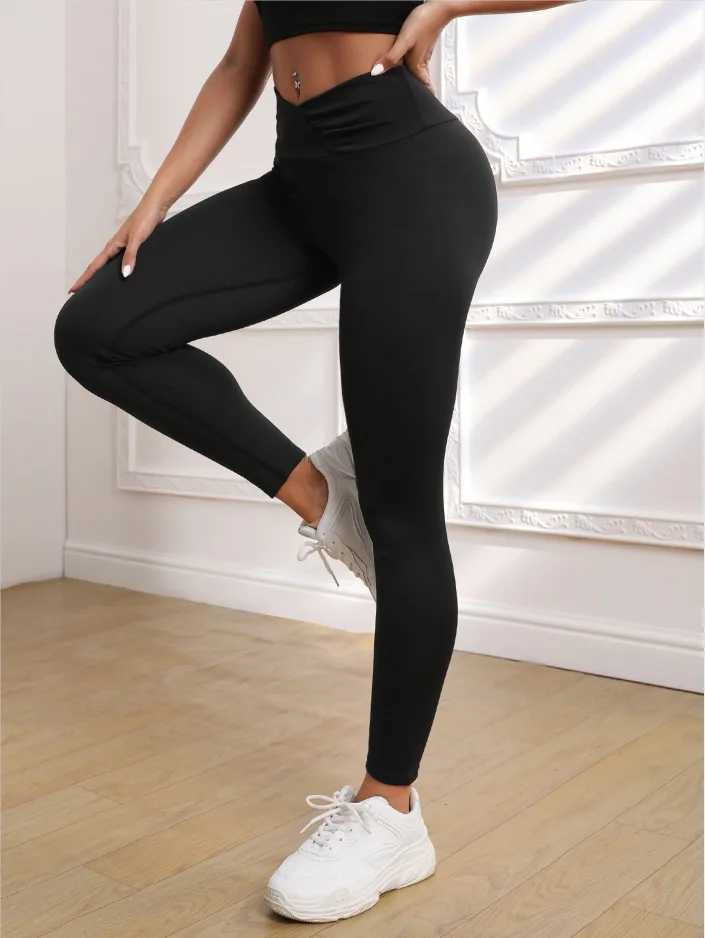 Pantalons pour femmes Capris Leggings pour Fitness Legging sans couture Sport Femme Solide Push Up Taille haute Leggings Scrunch Butt Sport Yoga Pant