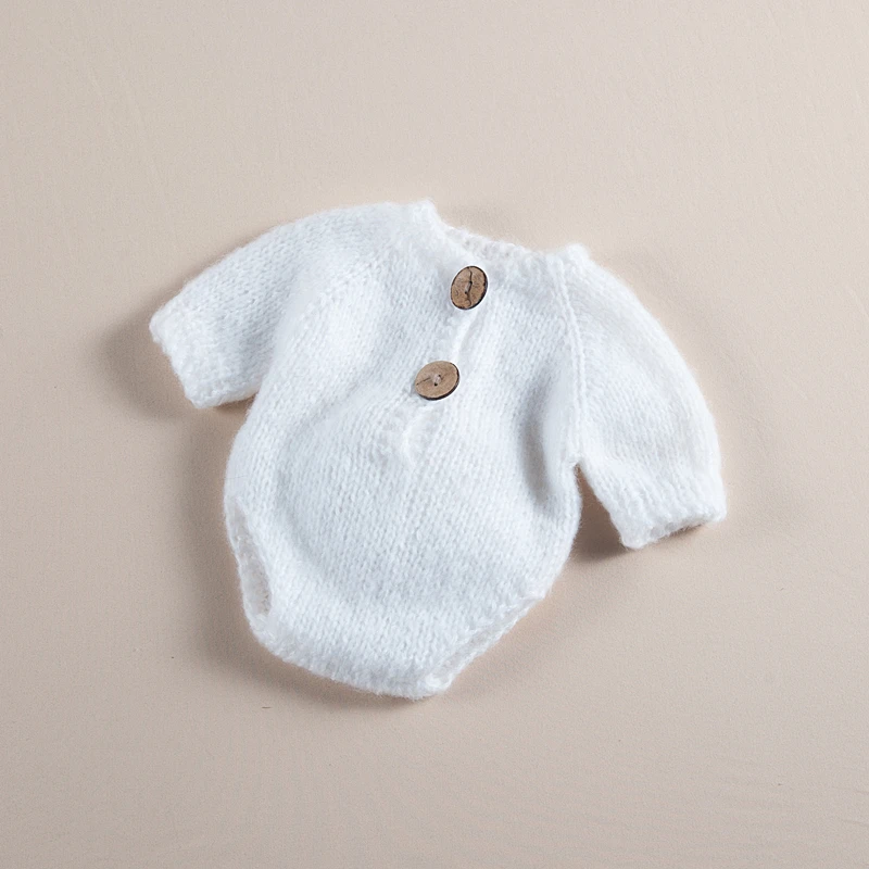 Sets Newborn Photography Clothing Cute Baby Knit Hat+Jumpsuit Set Infant Photo Props Accessories Studio Newborn Shoot Rabbit Clothes