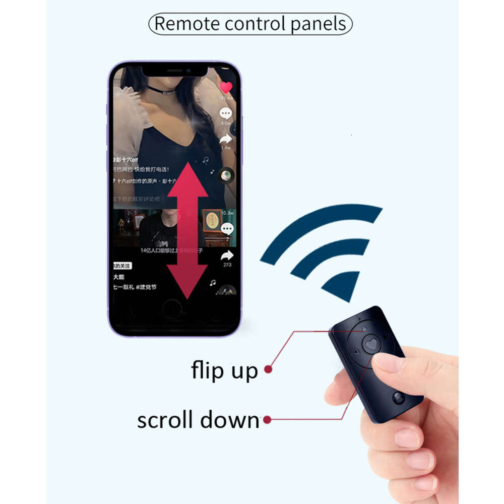 Communications Phone Remote Control Short Video Tiktok Wireless Operation Selfie Bluetooth Auto Shutter för Android iOS Universal Controller