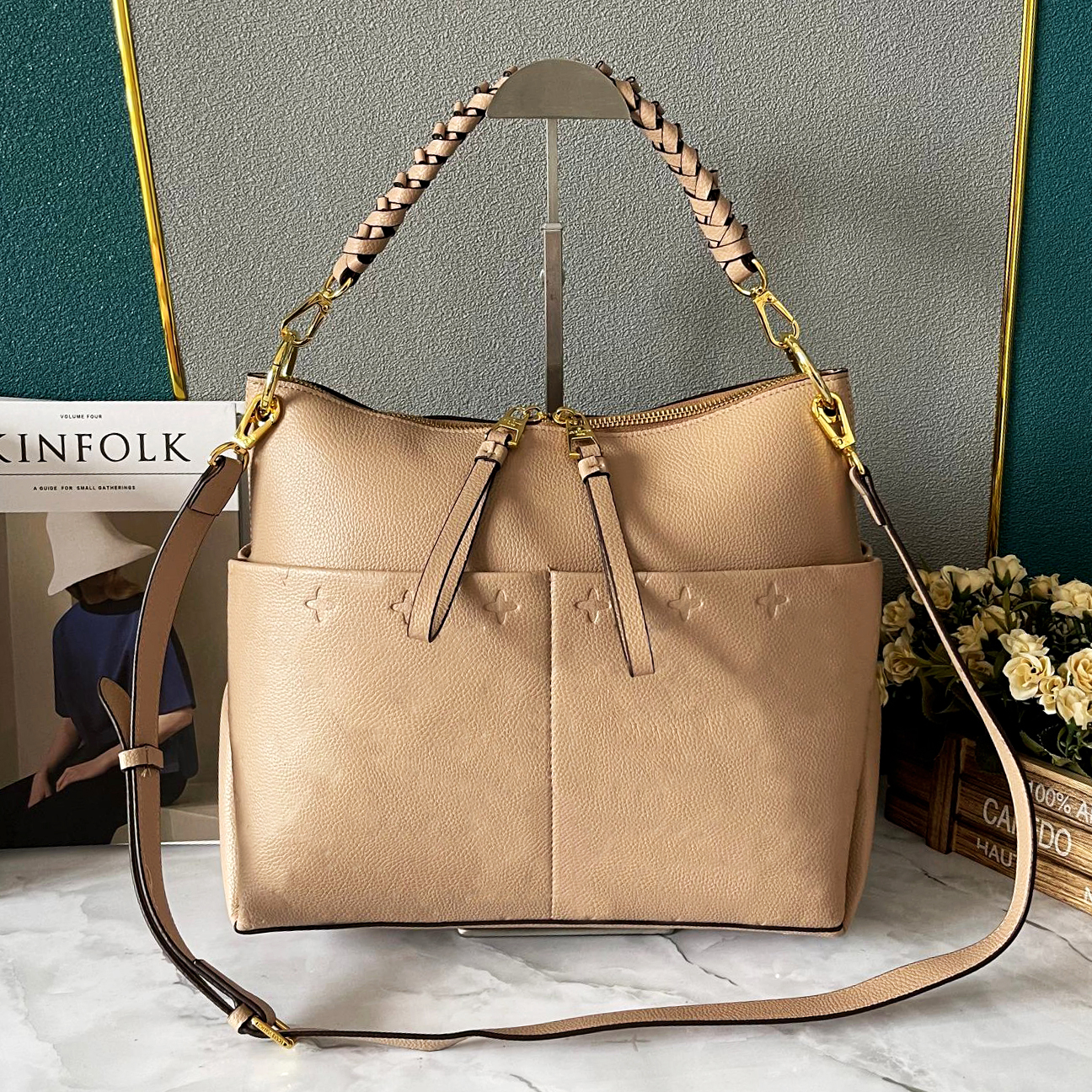 Wysokiej jakości, że torebka z pełnej skóry ziarno Melie Tote Crossbody Bag Casual Luxury torebka Torba Mom Bag Masowe torba na zakupy wielofunkcyjne użycie