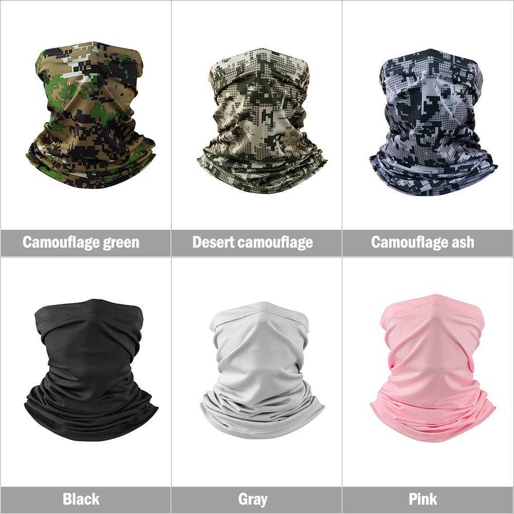 Capô tático militar tático bandana verão rosto cachecóis máscara de cabeça tubular scraf camo anti-uv à prova de vento macio pescoço gaiter capa masculino womenl2402