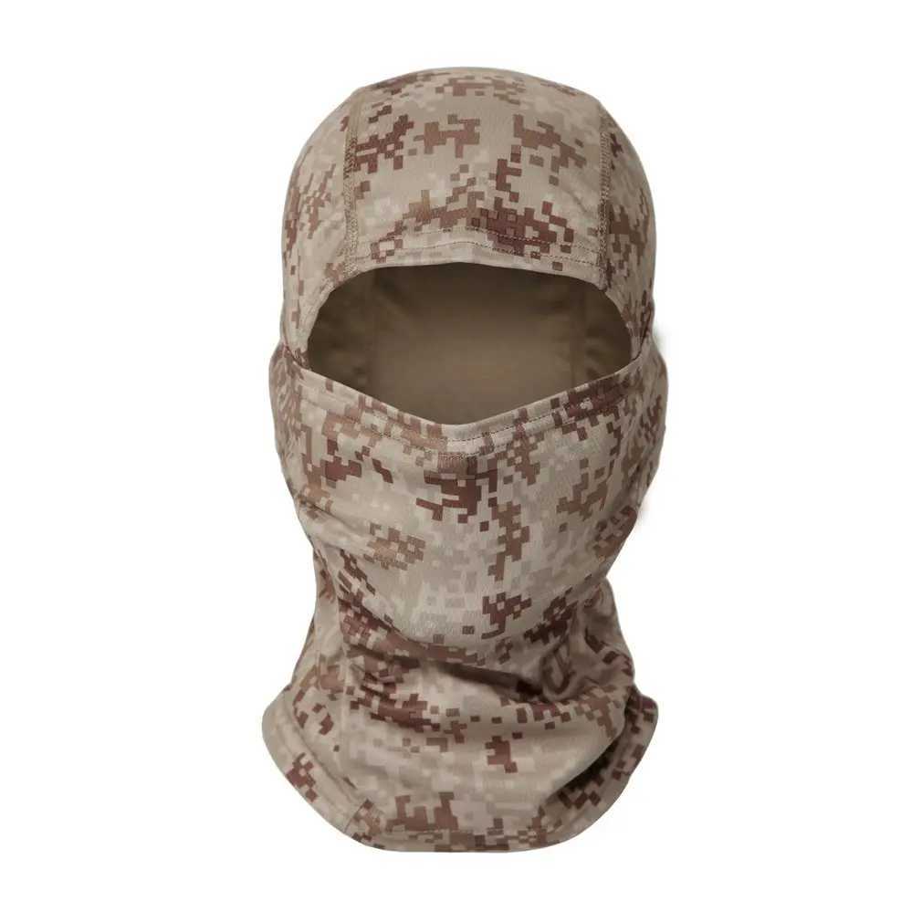 Tactical Hood Tactical Mask Airsoft Full Face Balaclava Paintball Cycling Bicycle Hiking Scarf Fishing Snowboard Ski Masks Hood Hat Men WomenL2403