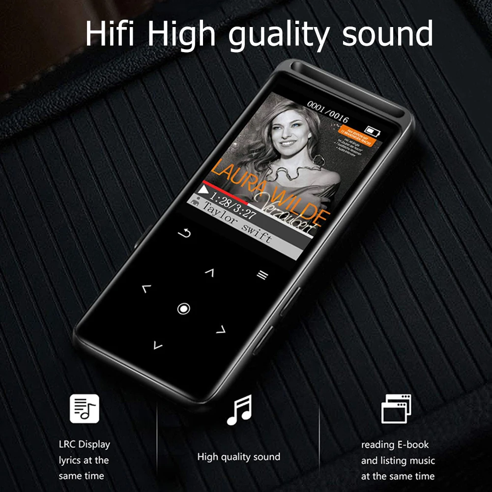 Player M6 Touch Screen 16GB MP3 Music Player Portable Audio Walkman FM Radio Voice Recorder Support TF Voice Recorder Bluetooth MP3