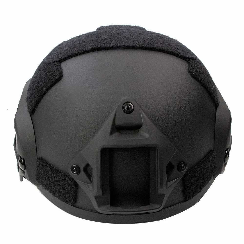 Casco tattico Casco MICH 2000 Casco tattico ACH regolabile in plastica ABS da 3 mm con protezione le orecchie Supporto NVG anteriore e guida lateraleL2402