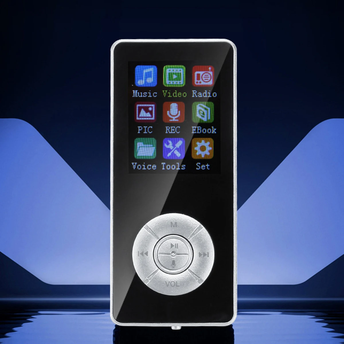 Lecteur 5 boutons 1.8 pouces lecteur MP3 Mini écran TFT lecteur multimédia de musique lecteur Audio vidéo Portable noir argent bleu
