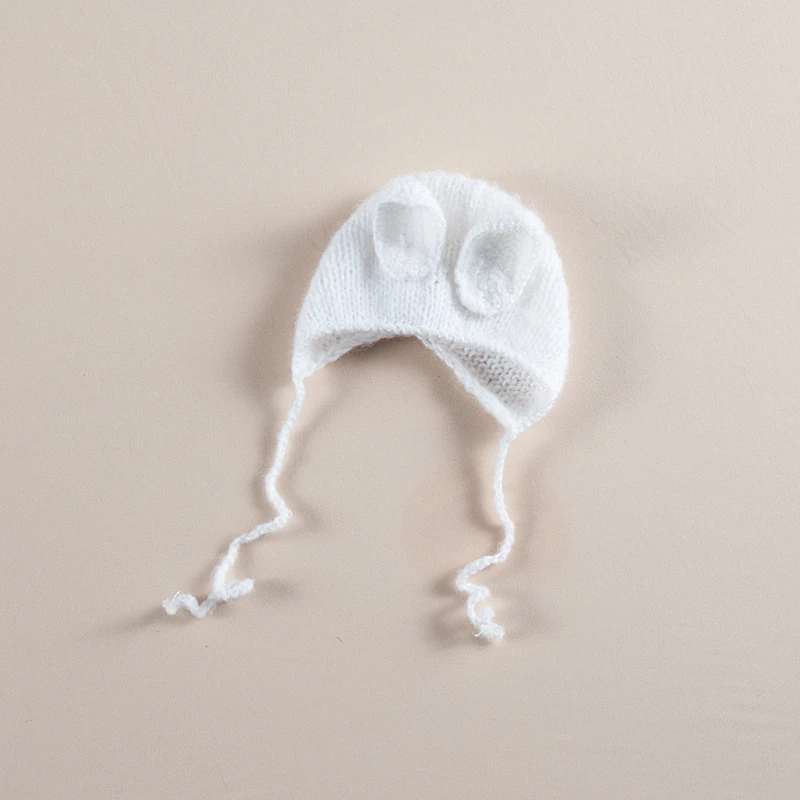 Zestawy Ubrania fotograficzne noworodka urocza dziecięca dzianinowa kapelusz+kombinezon Zestaw niemowlęcia