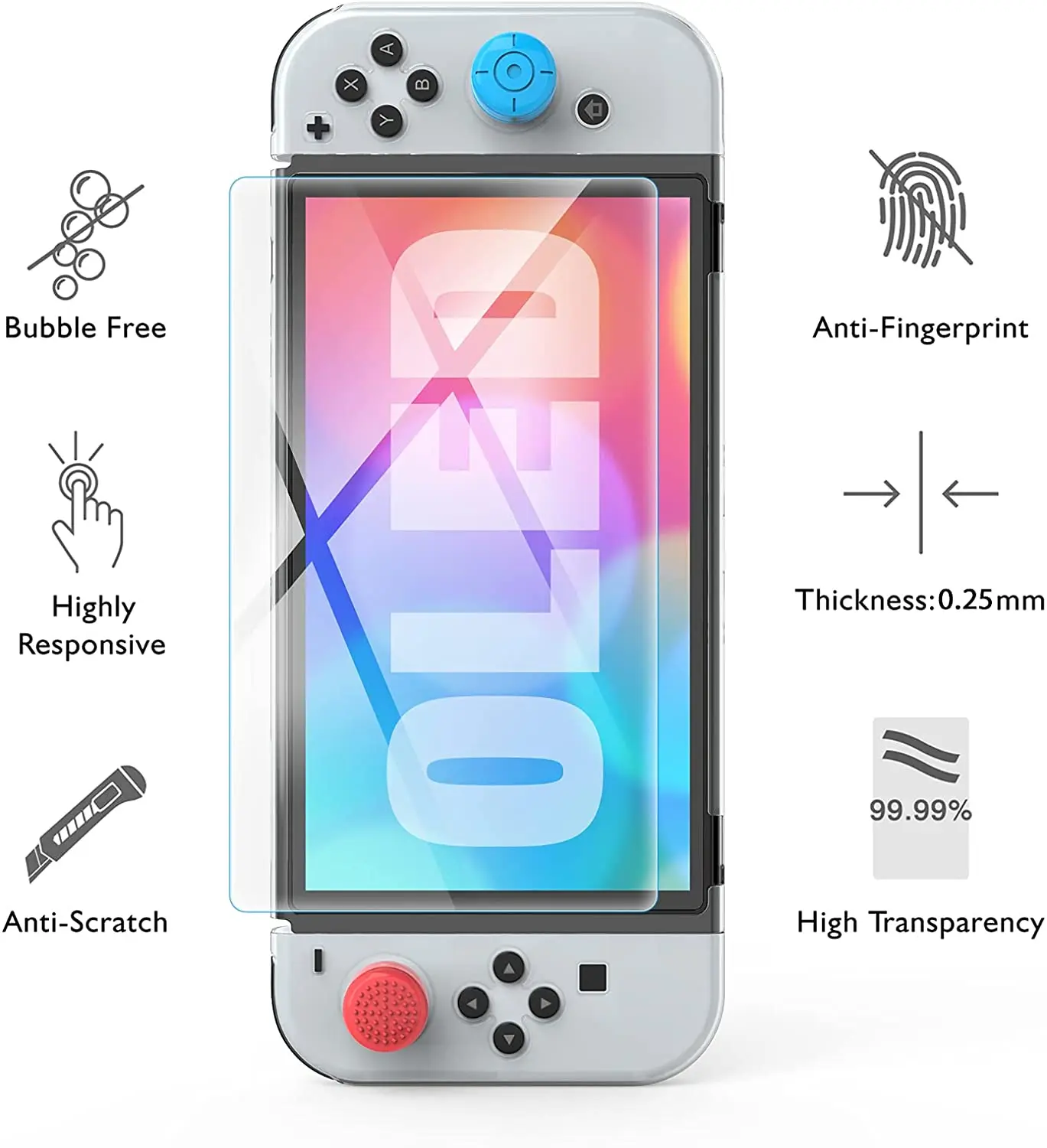Torby HYSTOP Switch Model OLED Case 9 W 1 Zestaw akcesoriów dla modelu OLED Nintendo z Nintendo Switch z obudową ochronną