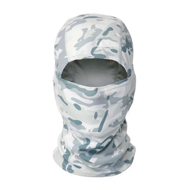 Cagoule tactique de camouflage, écharpe complète pour le visage, le ski en plein air, le cyclisme, couverture complète pour le cou et la tête, écharpe tactique, doublure de casque, L2402