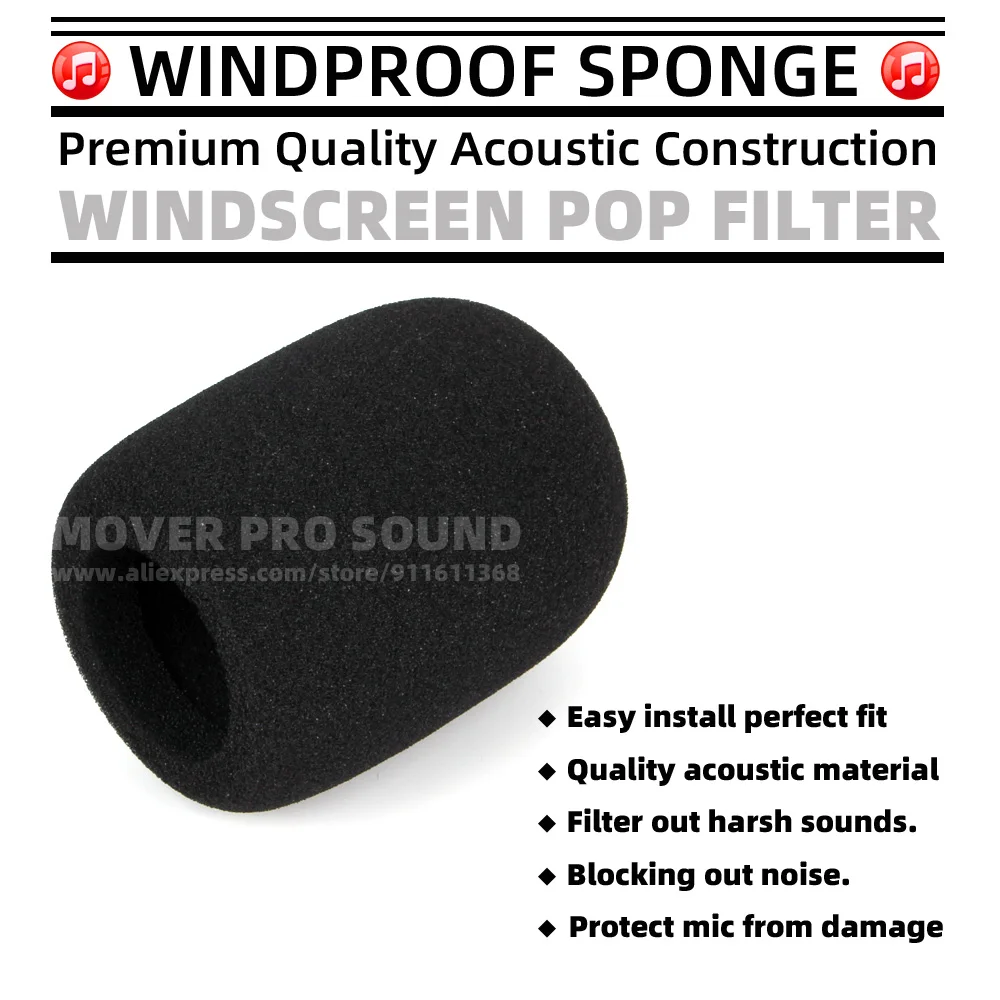 Accessories Wind Screen Dustproof Cover For Telefunken M80 M81 M 80 81 Microphone Windscreen Shield Mic Foam Windproof Sponge Pop Filter