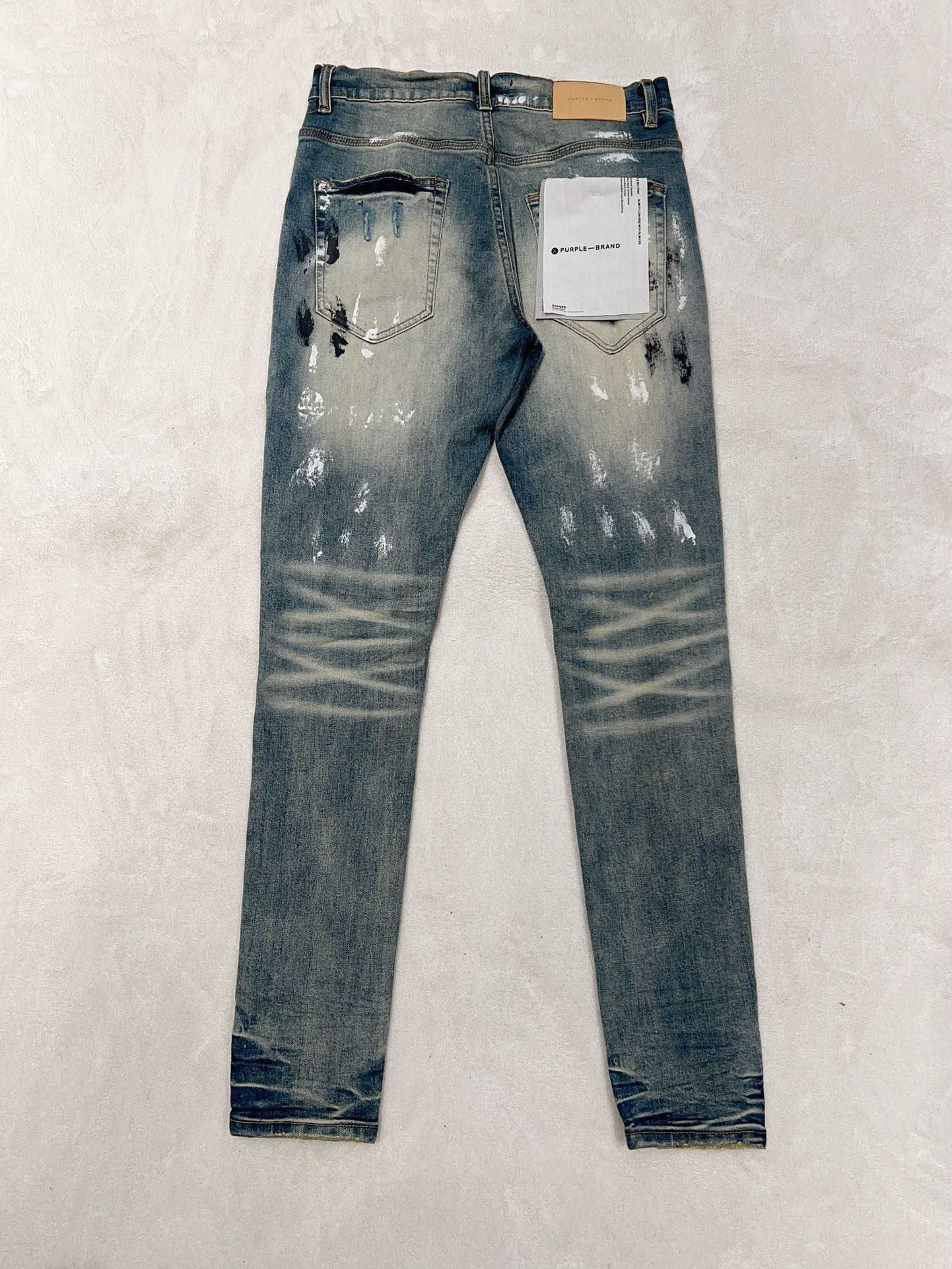Vêtements de créateurs Jeans pour hommes Marque de luxe Violet Homme Marque Violet Lavage à la mode et en détresse Slim Fit Jeans serrés décontractés 1KF5