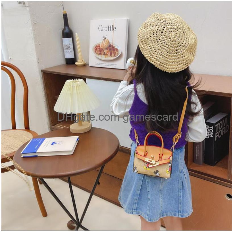 Girl Handbags Kids Fashion One Shoder Bags Children Cartoon pattern Accessories Bag