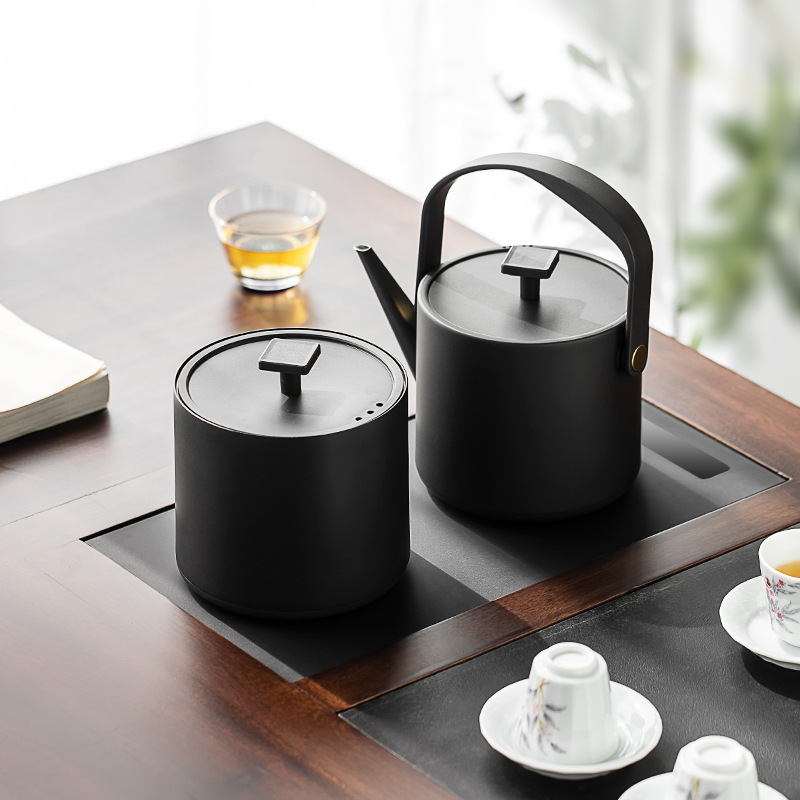 Chaleira elétrica com enchimento de água inferior totalmente automática, mesa de chá integrada, chaleira fervente embutida para preparar chá