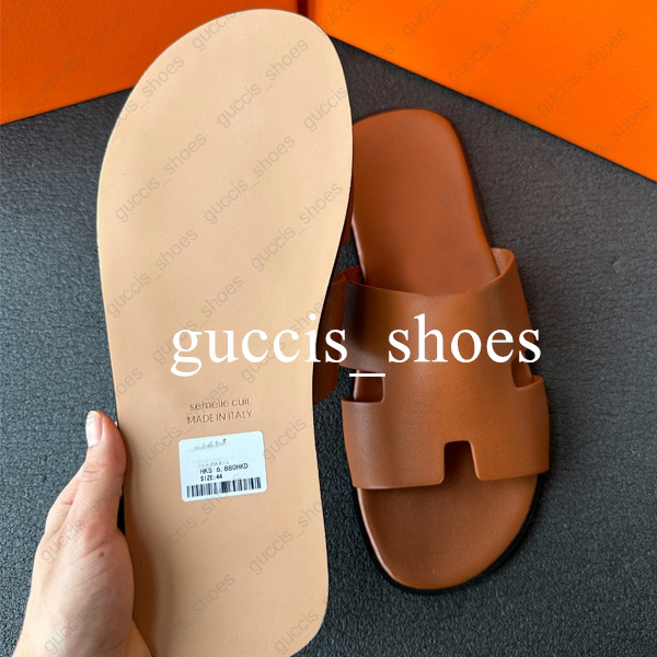 Slippers Designer Leather Sandals Flip Flop Heritage Calfskin Sandals Summer Lazy Large Beach Casual Slides