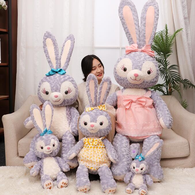 نجم الرسوم المتحركة Delu Delu Stella Rabbit Plush Toy Rabbit Cloth Dolly Jewelry