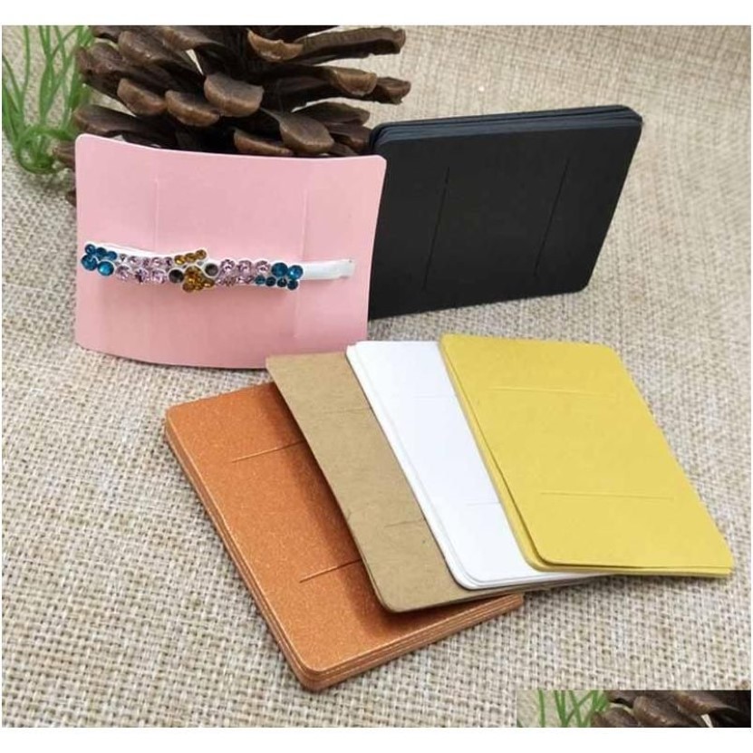 5x7Cm Multi Color Diy Blank Hair Claw Barrette Products Packing Card Paper Clip Display Card Opp bag Mkrj6168J