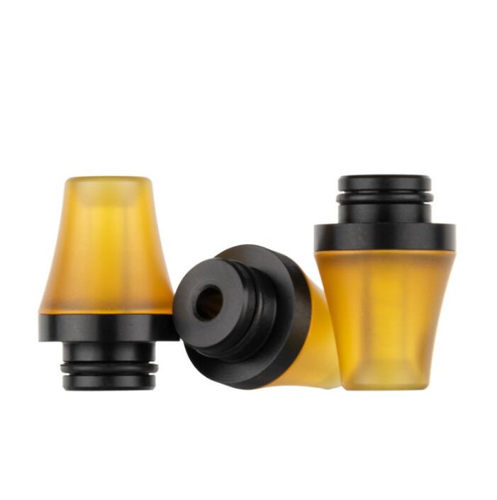 3 typer PEI DRIP TIPS 510 Bred borrning av munstycket Black Pom + PEI Plastic Raw Material Fit 510 Rökningstillbehör