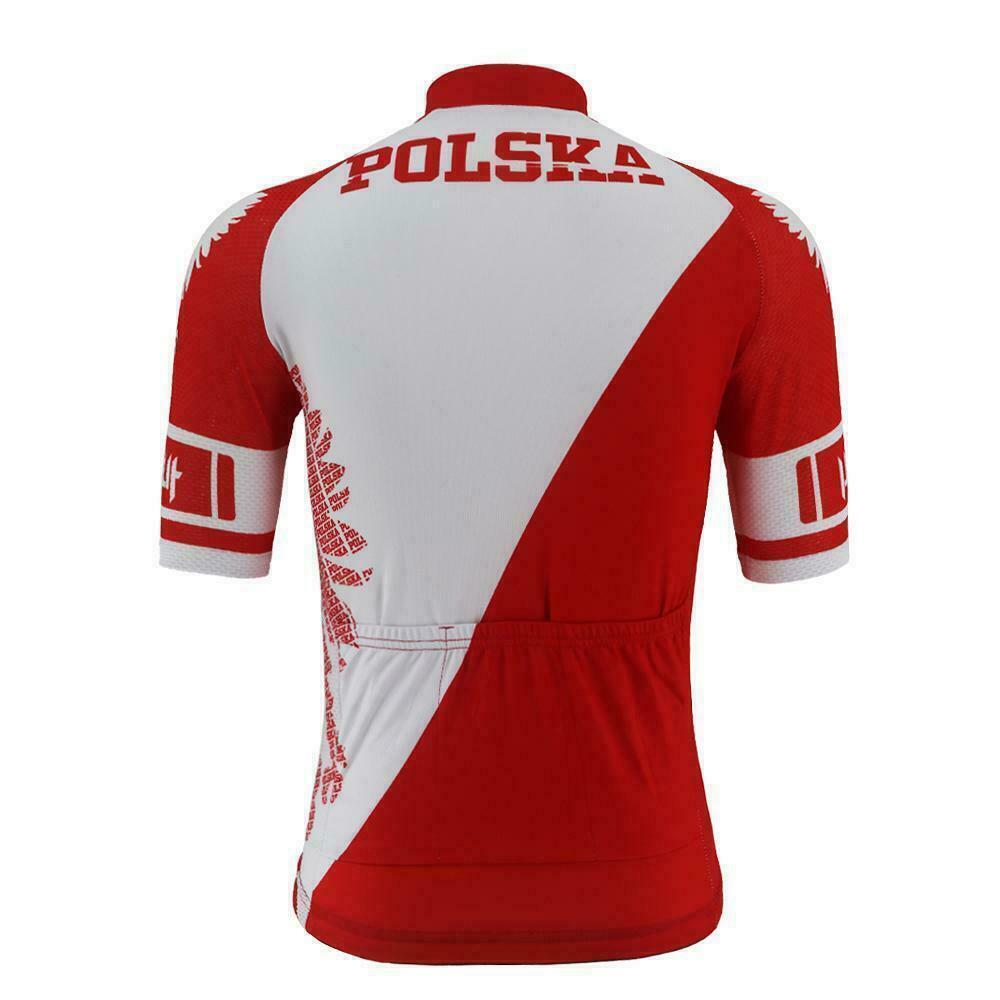 2024 Nouvelle Pologne Polska Team Maillot De Cyclisme Vêtements De Vélo Ropa De Ciclismo Hommes Respirant 100% Polyester Vêtements De Vélo pour VTT