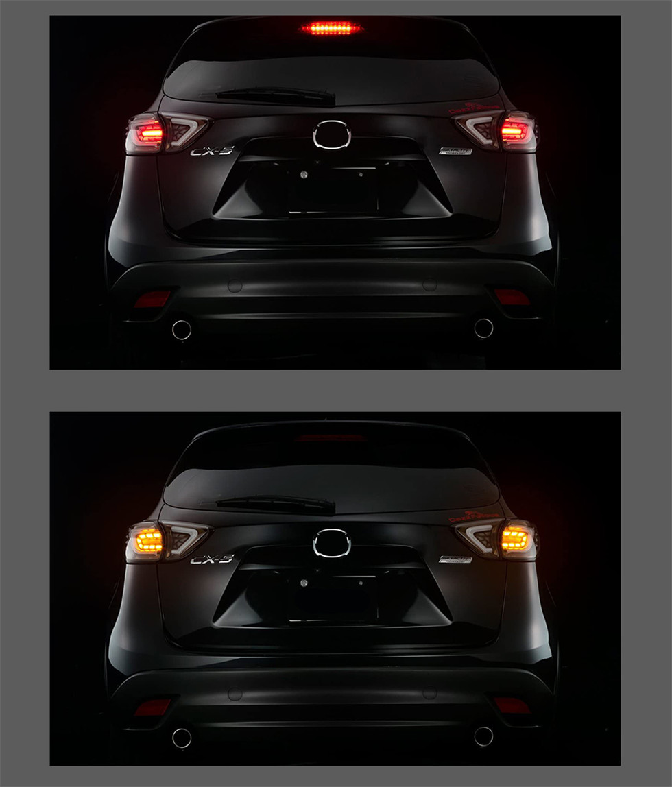 Bak bakre baklyktor för Mazda CX-5 LED-bakljus 2013-20 17 Auto Part Broms Running Parking Light Assembly