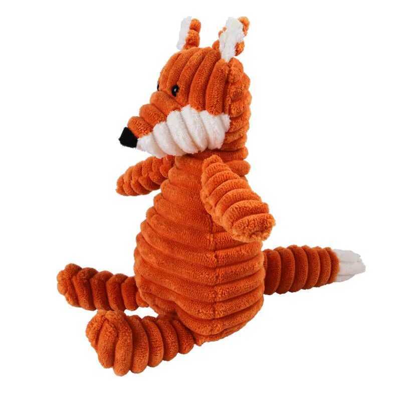 Dog Toys Tuggar Plush Dog Toy Animals Form Bite Resistenta Squeaky Toys Corduroy Dog Toys For Small Large Dogs Puppy Pets Training Accessories