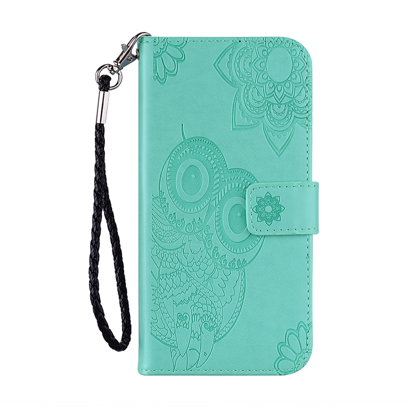 Custodie a portafoglio in pelle di moda Samsung S24 Ultra Plus A55 A35 Xiaomi Redmi Note 13 Pro Plus 4G 5G 3D Gufo Fiore Stampa Pizzo Night Bird Porta carte Flip Cover Pouch