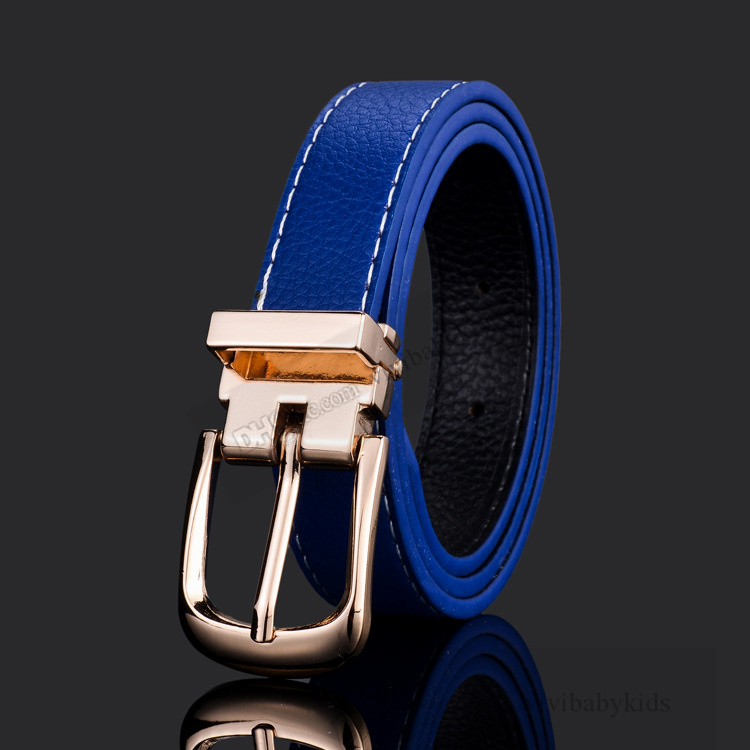 INS Kids metalen naaldgespen riem mode kinderen geruit PU lederen riemen jongens casual tailleband tailleband meisjes bijpassende accessoires S1124