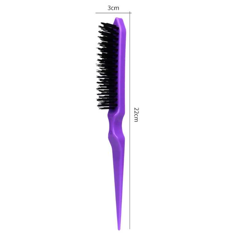 Brosses à cheveux professionnelles, peigne pour taquiner le dos, outils de coiffure à ligne fine, 6 couleurs