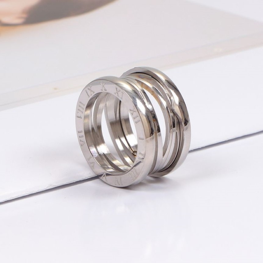 Designer Stijl kwaliteit Luxe Mode-sieraden paar Liefde Ring 925 s Keramische 2-3 mannen en vrouwen lente ringen Brief B274Q