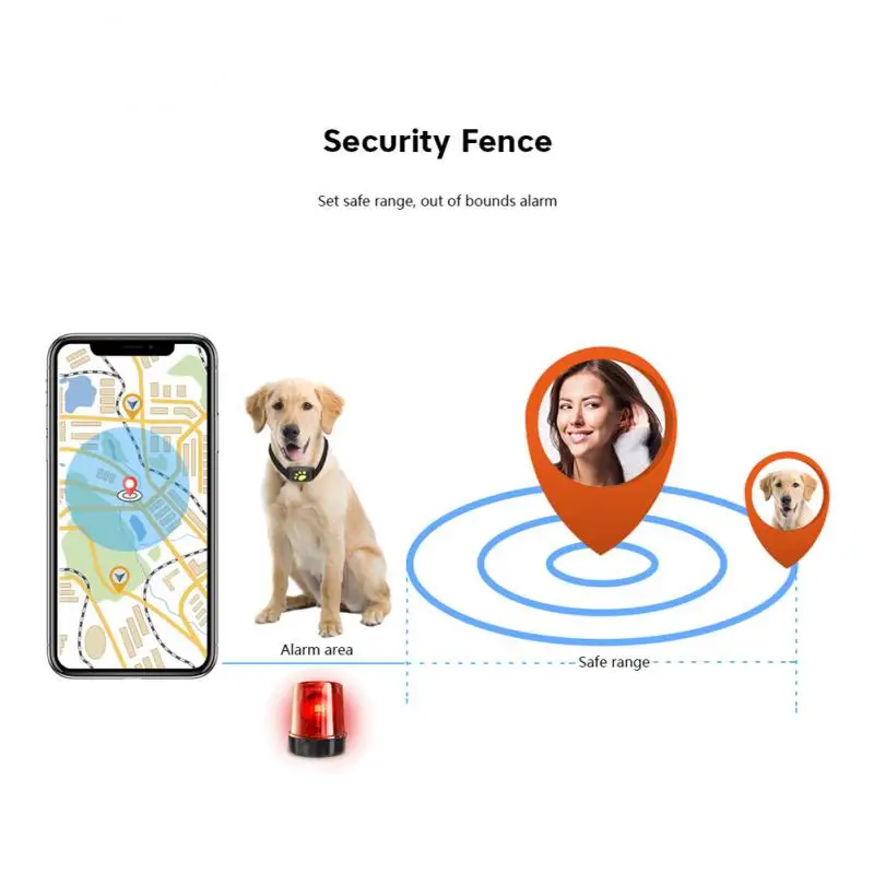 Trackers GSM GPS Tracker Antilost Alarm Chog Cat Collier Wireless Tracker Phone Locator d'écoute à distance Anti Lost Alarm Trackers