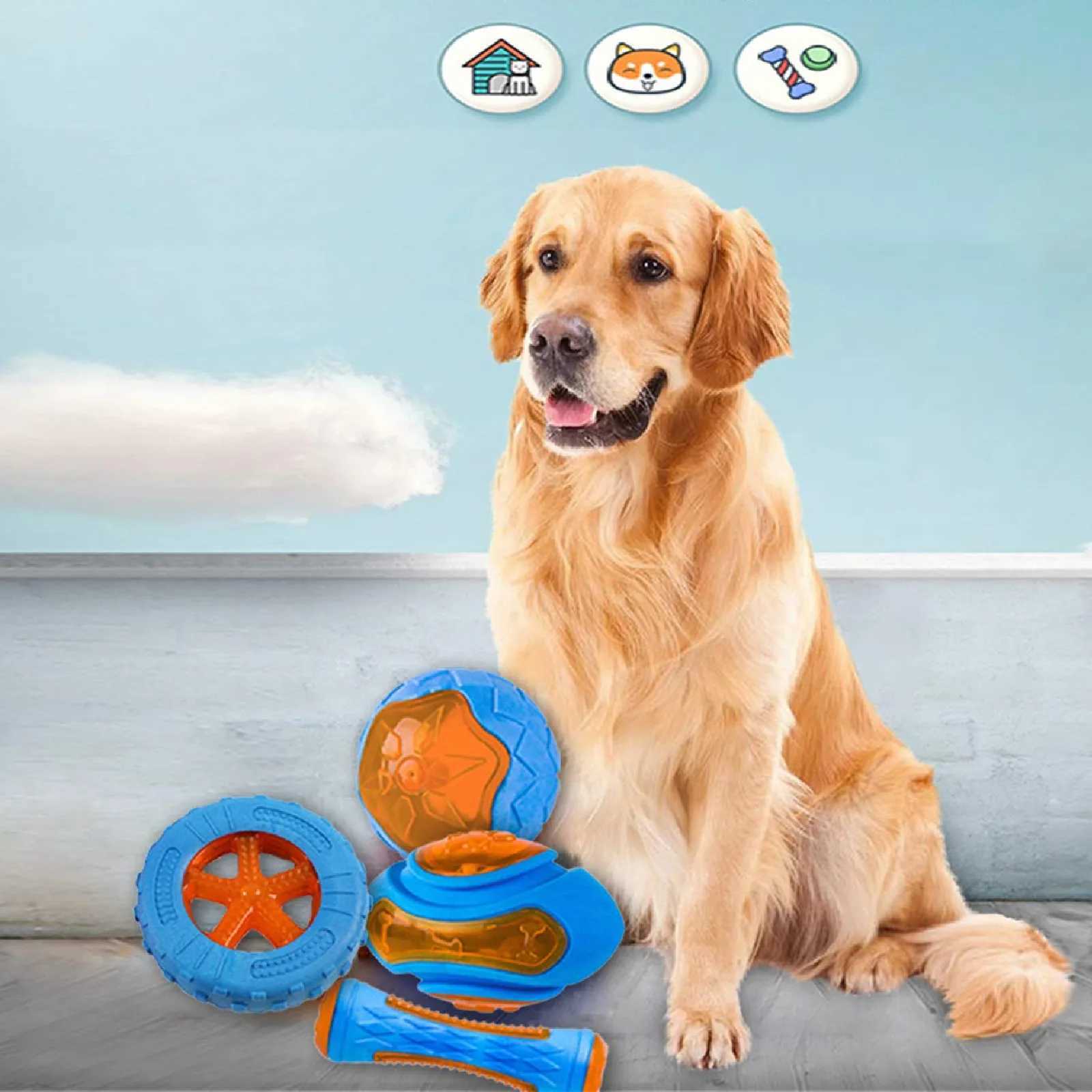 Zabawki dla psów żucia gumowe zabawki dla psów do psa żucia odpornego na ugryzienie piszczące trening zabawek interaktywne zabawki dla psa do czyszczenia zębów dużych psów