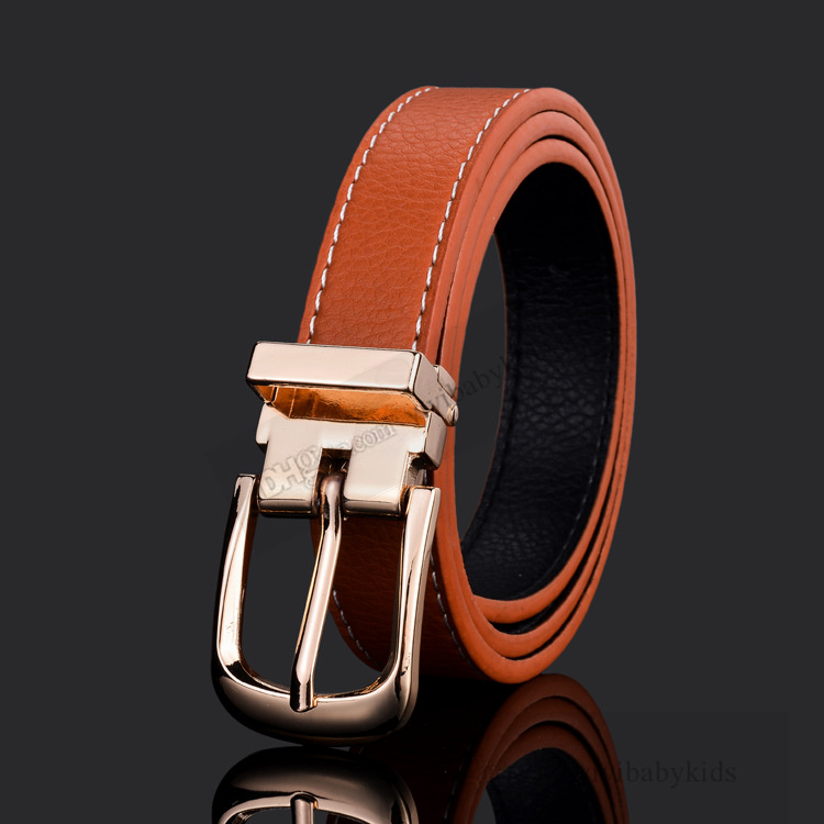 INS Kids metalen naaldgespen riem mode kinderen geruit PU lederen riemen jongens casual tailleband tailleband meisjes bijpassende accessoires S1124