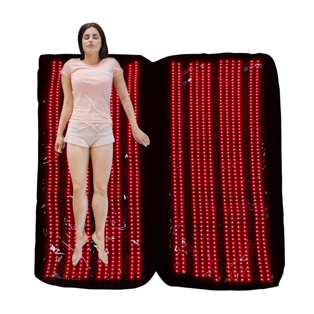 Sac de couchage thérapeutique 660nm 850nm, lit de thérapie à la lumière rouge, coussinets de photothérapie LED pour tout le corps, couverture anti-douleur