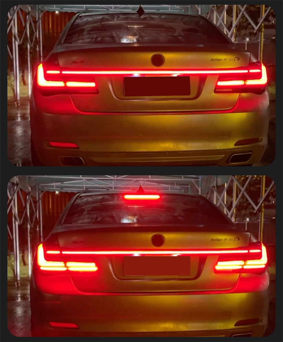 Car Styling BMW Serie 7 F02 Fanale posteriore a LED 2009-20 15 730I 740I 760I Luci dei freni posteriori LED Indicatori di direzione Fanale posteriore