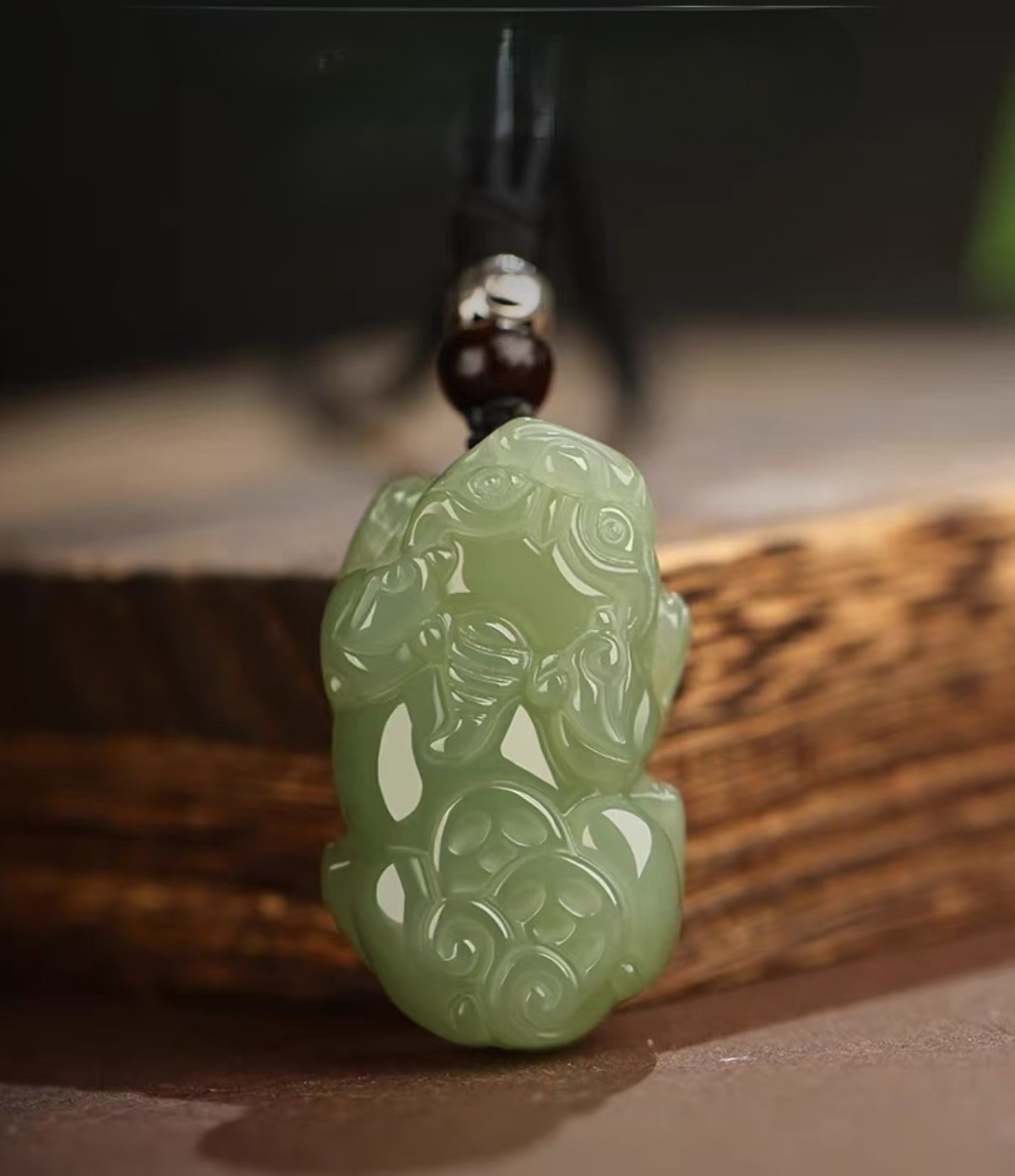 LOVERS - Fengshui Pixiu Necklace - Good Karma Jade Pendant for Men & Women, Couple Matching Wealth Charm Jade Pixiu Pendant