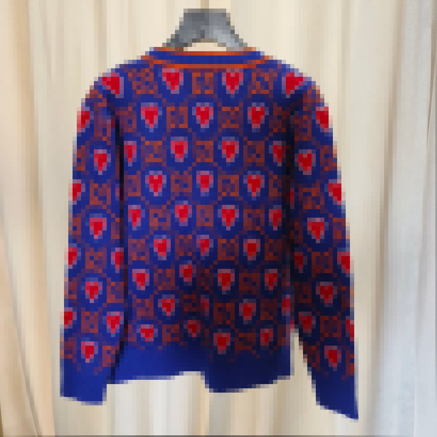 2023 Blue/Black Letter Print Women's Cardigan Brand Same Style Women's Sweaters DH042