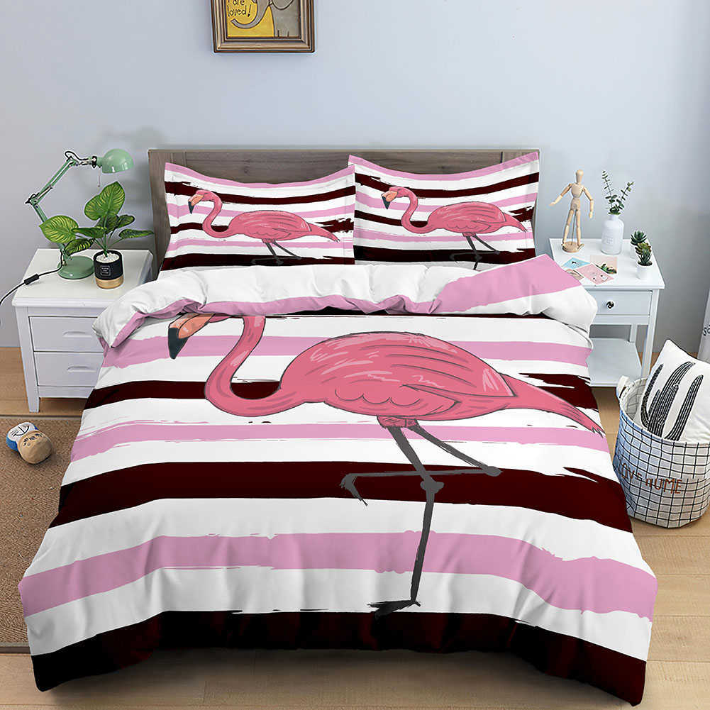 Set di biancheria da letto Copripiumino Foglie tropicali Set di biancheria da letto matrimoniale Copripiumino di lusso con chiusura a cerniera Copripiumino formato 2/3 pezzi R230901