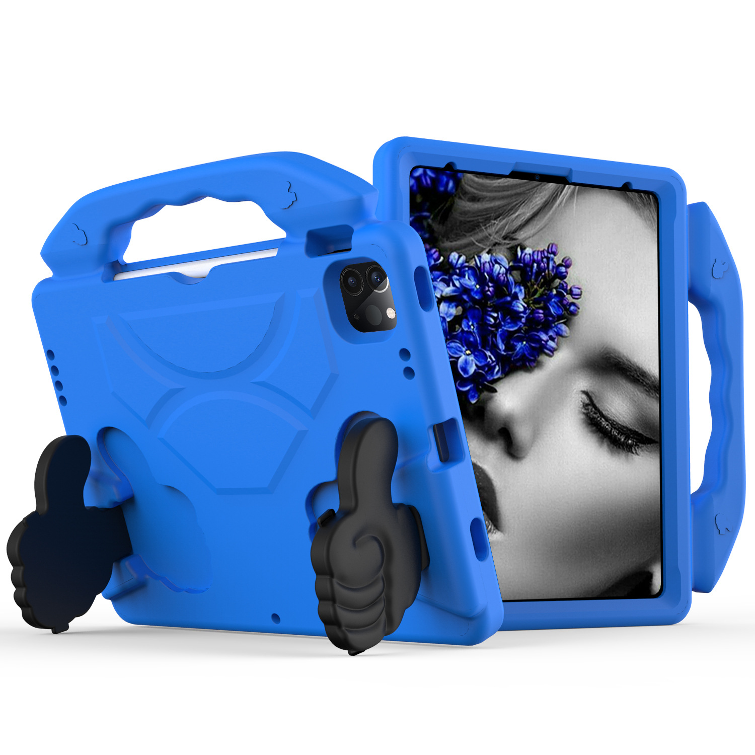 Custodia protettiva in EVA morbida anticaduta bambini farfalla Custodia protettiva in gomma con maniglia iPad mini1234 Tablet pc MID Custodie colorate A-01