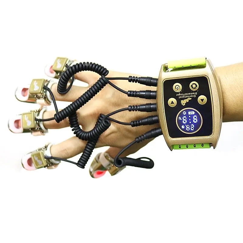 New Face Lifting Radio Frequency Microcurrent Golden Finger RF EMS Beauty Health Care Machine Body Relax Neck Massage gravitational diamond finger