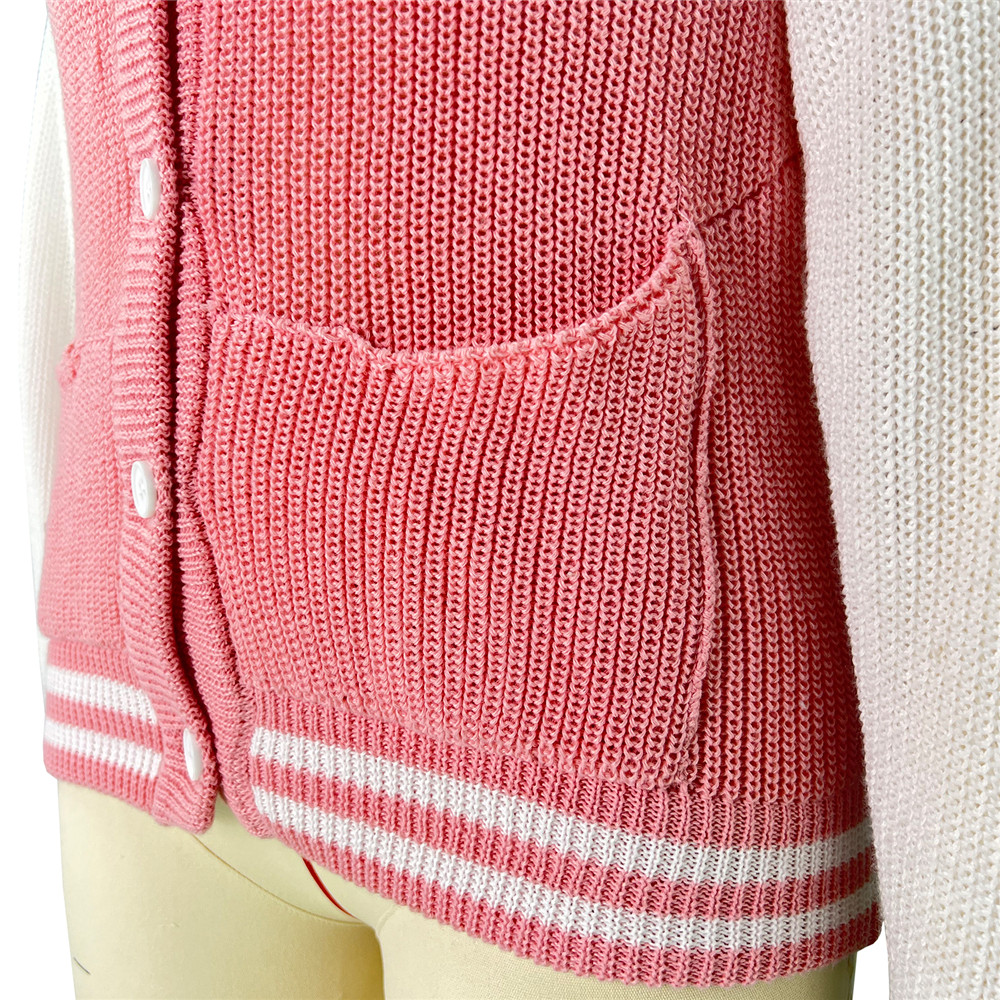 Designer stickade tröjor kvinnor Cardigan hösten vinter långärmad kappa avslappnade stick jackor lapptäcke överdimensionerade lösa ytterkläder bulk grossistkläder 10094