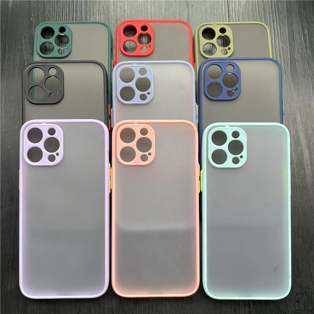 Matte Phone Case for IPhone 15Pro Max 14Plus 13 12 11 X XS Max XR 6 7 8 Plus SE Mini Luxury Soft Silicone Shockproof Cover