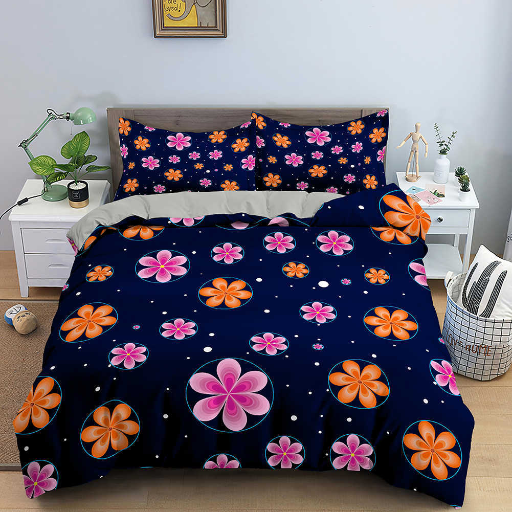 Beddengoedsets Beddengoedset met bloemenprint Dekbedovertrek Met hoes Maten Dekbedovertrek met ritssluiting Huishoudtextiel